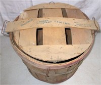 Vintage Ellerbe, NC Produce Basket with Lid