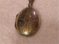 Vintage Sterling Silver Locket Necklace