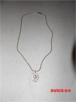 STERLING NECKLACE & SUN CHARM