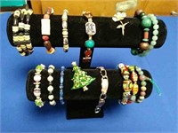 Jewelry Box-Costume Jewelry: Bracelet and Pendants