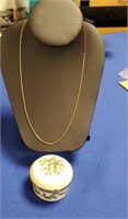 Lenox Trinket Box with Necklace