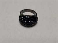 All Black Designer Ring Size 7.5