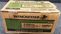 Winchester (150) Rounds 5.56mm Ammunition