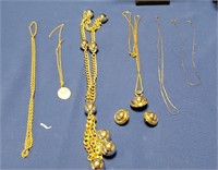 Lot of 6 Necklace and Pair Earrings