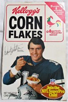 Danny White Autographed Corn Flakes Box Front