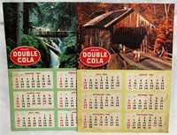 Lot of 2 Double Cola 1964 Advertising Calendars