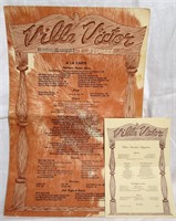 Vintage Villa Victor Restaurant Syosset NY Menu