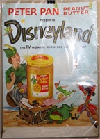 Peter Pan Peanut Butter Disneyland Window Ad Sheet