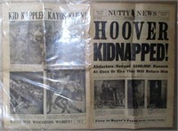 Vintage Nutty News Hoover Kidnapped Newspaper