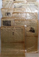 WWII The Milwaukee Journal Newspaper Front Pages
