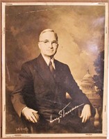 Harry S Truman Portrait Gelatin Silver Photograph