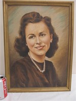 B91 Original oil portrait, 1945, 16 1/4 "x 21 3/4"
