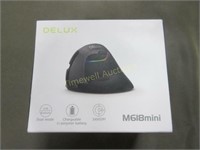 Delux M618 mini mouse - vertical - black