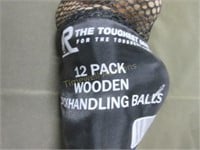 A&R sports 12 pack wooden stick handling balls