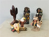 5- SW Native figures-wax, resin & ironwood