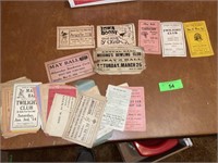 VINTAGE TICKETS FOR BALLS & OTHER GATHERINGS