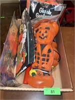 VINTAGE HALLOWEEN BLOW MOLDS, GURLEY CANDLE>>>