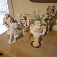 Several angel figurines