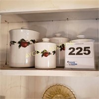 Apple canister set (4 piece)