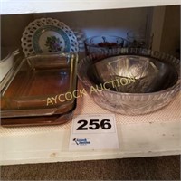 Baking dishes, antique decorative bowl, stainless