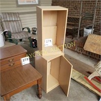 2 cabinets with shelves