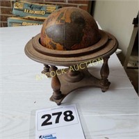 Antique globe on stand