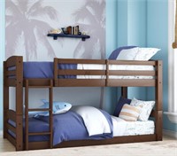 New Tristan Mocha Wood Twin Bunk Bed
