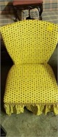 Vinyl Chair, Yellow, Vintage