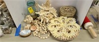 Seashell hot pads and coasters,Decorative Shells