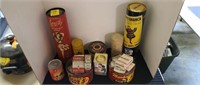 Vintage Tins,Folgers,OldJudge,Spices,Sailor Jerry