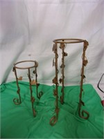 2 Metal Candle Stands