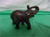 Brass Elephant with a Dark Patina