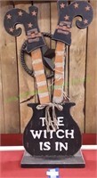 24" The Witch is In Wooden Sign