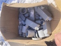 Box of Misc. Plastic Electrical Conduit