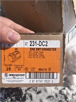 Box of 25 Zinc EMT Conduit Connectors