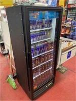 True 'Red Bull' Glass Door Refrigerated Display