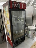 True 'Coca Cola' Glass Door Refrigerated Display