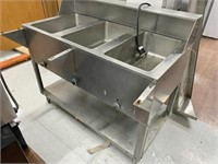 3-Compartment Stainless Steel Hot Well Table