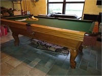 Olhausen Pool Table With Sticks/Rack/Balls