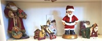 SANTA FIGURINES, MISC DECOR,