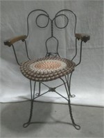 Vintage Twisted Iron Chair