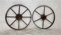 Iron spoke wheels