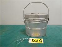 Miner lunch bucket with name and miner ID