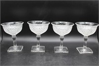 Vintage Cut Glass Sorbet Glasses