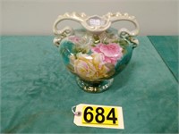1890-1910 Nippon Handpainted Moriage Vase