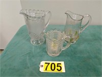 1888-1893 Early Glass Pitchers