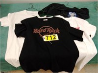 4 Hard Rock Cafe Tee Shirts - S, M, XL