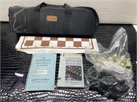 Chess set with chess players scorebook, official