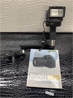 Nikon D90 digital SLR photography Sunpak auto 5