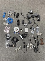 Lot of chargers/ cables , charging outlets